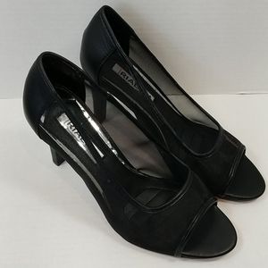 Black Rialto Mesh Pumps Size: 8.5 M